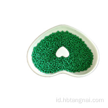 PLASTIK PP PE memberi granulasi warna hijau masterbatch